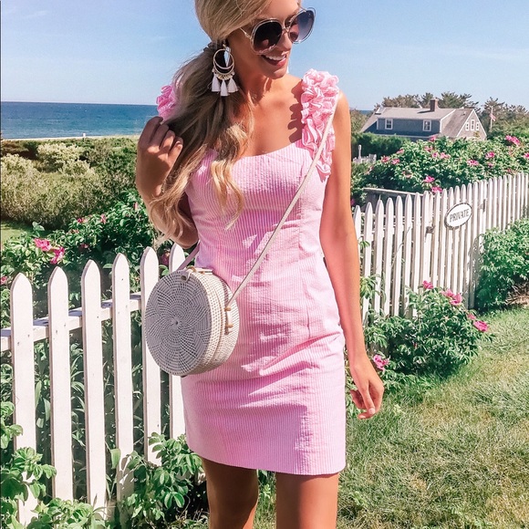 Lilly Pulitzer Pink Gingham Dress 